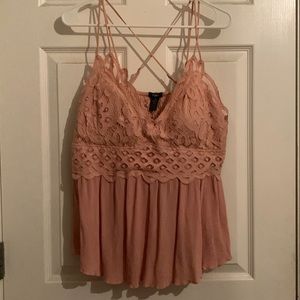 Pink Strap Top